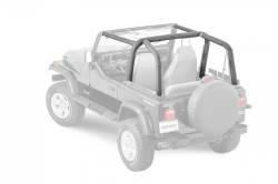 MasterTop - MasterTop 12203115 Sport Bar Covers Black Denim for 92-95 Jeep Wrangler YJ - Image 1