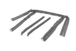 MasterTop - MasterTop 12203115 Sport Bar Covers Black Denim for 92-95 Jeep Wrangler YJ - Image 2