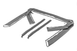 MasterTop - MasterTop 12202115 Sport Bar Covers Black Denim for 87-91 Jeep Wrangler YJ - Image 2