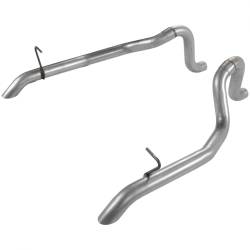 Flowmaster - Flowmaster 15805 Prebent Exhaust Tailpipe Kit 2.5" Rear Exit PAIR Aluminized - Image 1