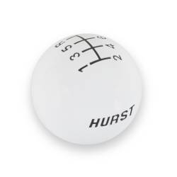Hurst - Hurst 1630040 Classic 6-Speed Shift Knob Upper Right Reverse White 3/8-16 - Image 2