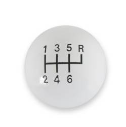 Hurst - Hurst 1630040 Classic 6-Speed Shift Knob Upper Right Reverse White 3/8-16 - Image 3