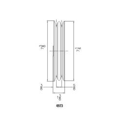 Mr Gasket - Mr Gasket 4973 Chrome Plated Steel Crankshaft Pulley - Image 2