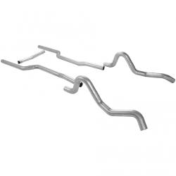 Flowmaster - Flowmaster 1041 Header-back Exhaust System 3.0" Dual Side Exit No Mufflers - Image 2