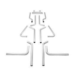 Flowmaster 15935 Universal Dual Exhaust Pipe Kit 16pc. 2.25" Dia. Aluminized