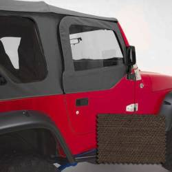 Rugged Ridge 13714.36 Upper Soft Door Kit Khaki Denim for Jeep Wrangler