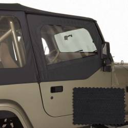 Rugged Ridge - Rugged Ridge 13713.35 Upper Soft Door Kit Black Diamond for Jeep Wrangler - Image 1