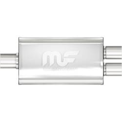 MagnaFlow Exhaust Products - MagnaFlow 11148 Straight-Through Muffler 2.25/2" Center/Dual 3.5x14x7 Body - Image 1