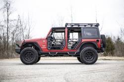 Rough Country Suspension Systems - Rough Country Rear Steel Tube Doors Black for 07-18 Jeep Wrangler JK 4DR 10587 - Image 5