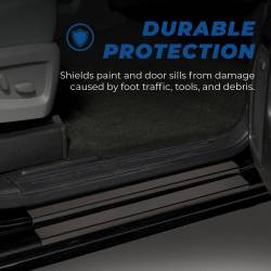 Putco - Putco 95183BP Black Door Sill Plates for 19-25 Chevy Silverado/Sierra Crew Cab - Image 2
