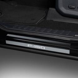 Putco - Putco 95145BPFD Black Door Sills for 15-20 Ford F150 Reg/SuperCab - Image 1