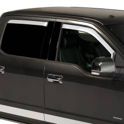 Putco - Putco 480065 Chrome Deflectors for 15-20 Ford F150/17-22 F250 SuperCrew - Image 2