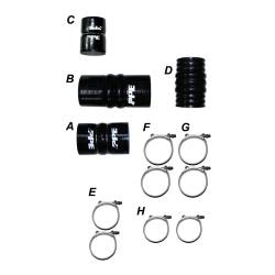 Pacific Performance Engineering - PPE 115911114 Black Silicone Hose & Clamp Kit for 11-16 LML Duramax 6.6L - Image 1