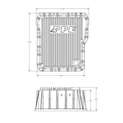Pacific Performance Engineering - PPE 128051010 Brushed Deep Transmission Pan GM Allison 1000 & 2000 Series - Image 7