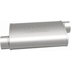 MagnaFlow Exhaust Products - MagnaFlow 11239 Straight-Through Muffler 3" Offset/Offset 4x14x9 Body Round - Image 2