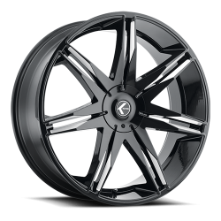 Kraze Wheels - Kraze KR192 Phase 18x8 5x112/4.5 40mm Black/Machined KR192-8816BM40 - Image 1