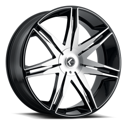 Kraze Wheels - Kraze KR195 Milano 18x8 5x120 40mm Satin Black KR195-8812B40 - Image 1