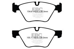EBC Brakes - EBC Brakes DP31493C Redstuff Ceramic Low Dust Brake Pads - Image 1