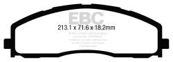 EBC Brakes - EBC Brakes DP43015R Yellowstuff Street & Track Brake Pads - Image 1