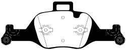 EBC Brakes - EBC Brakes UD2060 UltiMax Brake Pads for 17-22 530e/530i/540i/I4/X5/X6 - Image 1
