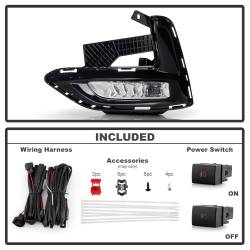 Spyder Auto - Spyder Auto 9051319 Clear Fog Lights w/Switch for 20-22 Nissan Sentra - Image 2