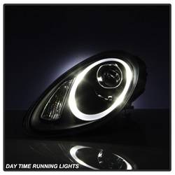 Spyder Auto - Spyder Auto DRL Projector Headlights Black/Clear 06-08 Cayman/Boxster 5083210 - Image 2