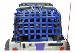 Steinjager - Steinjager Rear Teddy Top Cargo Net-Blue for 03-06 Wrangler LJ J0047377 - Image 1