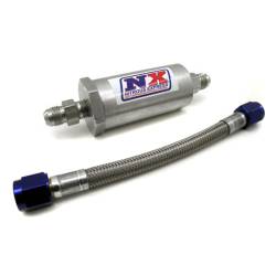 Nitrous Express - Nitrous Express 15607 6AN Pure-Flo Nitrous Filter w/7" Braided Line - Image 1