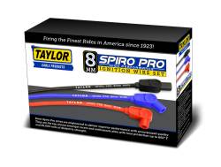 Taylor Cable - Taylor Cable 74204 8mm Spiro Pro Spark Plug Wire Set w/HEI Custom Fit Red - Image 4