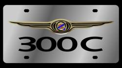 Eurosport Daytona - Eurosport Daytona 1438-1 Stainless License Plate 300C Logo for Chrysler - Image 1