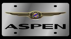Eurosport Daytona - Eurosport Daytona 1425-1 Stainless License Plate Aspen Logo for Chrysler - Image 1