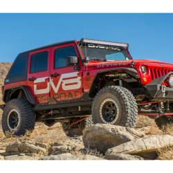 DV8 Offroad - DV8 Offroad FENDB-02 Wide Fender Flares Front & Rear for 07-18 Jeep Wrangler JK - Image 2