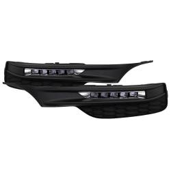 Spyder Auto - Spyder Auto 5083050 LED Fog Lights Black/Clear for 16-17 Accord Sedan - Image 1