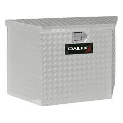 TrailFX - TrailFX 201341 Trailer Tongue Tool Box Single Lid Diamond Tread Alu 34x18x21" - Image 1