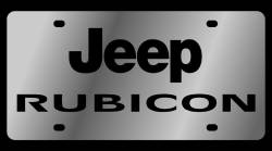 Eurosport Daytona - Eurosport Daytona 1440-1 Stainless License Plate Jeep Rubicon Logo for Jeep - Image 1