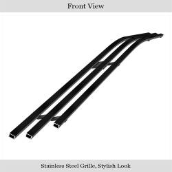 APS - APS Stainless Billet Bumper Grille Black for 05-10 Dodge Charger GR04FFD39J - Image 2