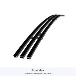 APS - APS Stainless Billet Bumper Grille Black 07-13 GMC Sierra 1500/HD GR07FFE70J - Image 2