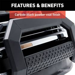 ARIES - ARIES 2164000 5.5" AdvantEDGE Bull Bar for Silverado/Sierra 1500 - Image 9