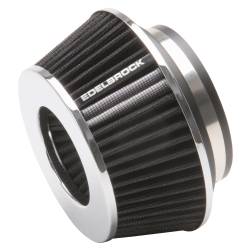 Edelbrock - Edelbrock 43610 Pro-Flo Univ. Black Compact Conical Air Filter w/3/3.5/4" Inlet - Image 1