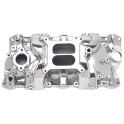 Edelbrock - Edelbrock 71011 Performer RPM Small Block Chevy Polished Intake Manifold - Image 1
