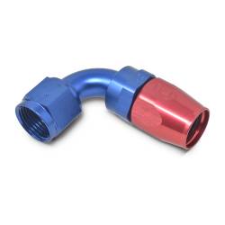 Russell - Russell 610180 10AN ProClassic Swivel 90-DEG Hose End w/Red/Blue Finish - Image 2