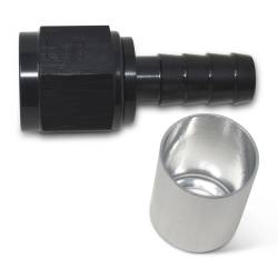 Russell - Russell 610523 ProClassic Crimp On Hose End Straight End Black/Clear -08AN - Image 1