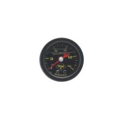 Russell - Russell 650310 0-15 PSI Fuel Pressure Gauge Black Face & Case Liquid Filled - Image 1