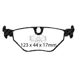 EBC Brakes - EBC Brakes DP5690NDX Bluestuff NDX Full Race Brake Pads for 91-02 M3 M5 Z3 - Image 3