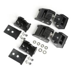 Rugged Ridge - Rugged Ridge Adjustable Aluminum Hood Catch Kit Black 11210.17 - Image 1