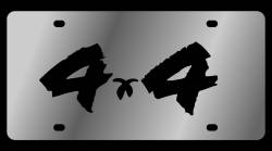 Eurosport Daytona - Eurosport Daytona 1410-1 Stainless License Plate Dodge 4x4 Logo for Dodge - Image 1