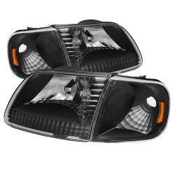 Spyder Auto - xTune Auto 5070319 Crystal Front Headlight Kit Black/Clear for 97-03 Expedition - Image 1