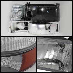 xTune Auto - xTune Auto 5073150 Crystal Front Headlight Kit Chrome/Clear - Image 2