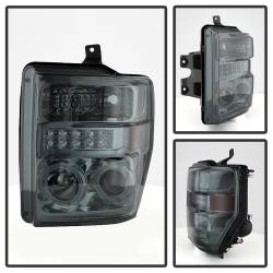 xTune Auto - xTune Auto 5076281 LED Halo Projector Headlights Chrome/Smoked - Image 2