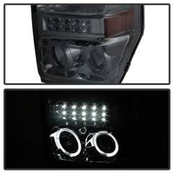 xTune Auto - xTune Auto 5076281 LED Halo Projector Headlights Chrome/Smoked - Image 4